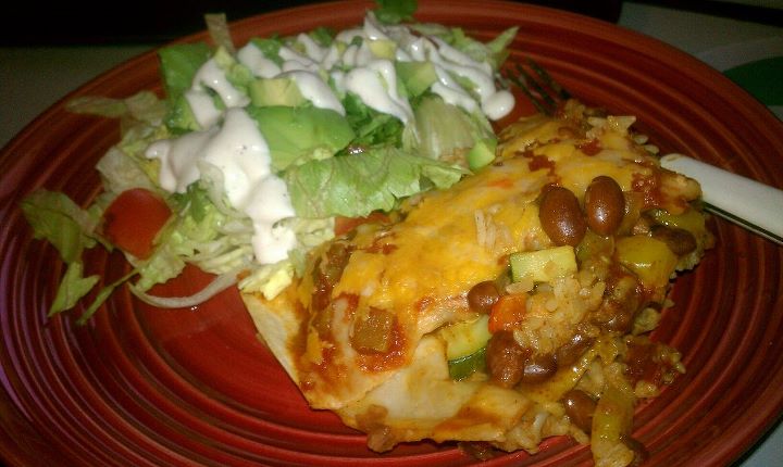 Mexican Casserole and Salad